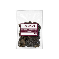 Печінка яловича GreZo сушена для собак 100 г Печінка яловича GreZo сушена для собак 100 г