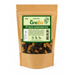 Ягідки шовковиці GreZo (чорної та білої), 60 г Ягідки шовковиці GreZo (чорної та білої), 60 г
