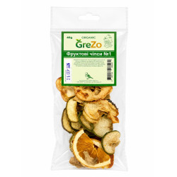 Фруктові чіпси №1 GreZo для птахів, 40 г Фруктові чіпси №1 GreZo для птахів, 40 г